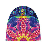 Colorful Psychedelic Kaleidoscope Print Beanie