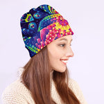 Colorful Psychedelic Kaleidoscope Print Beanie