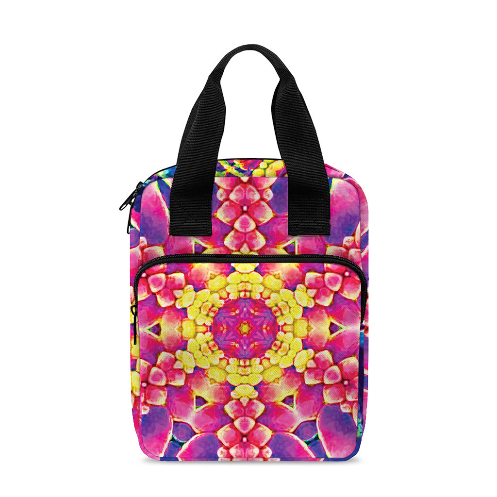 Colorful Psychedelic Kaleidoscope Print Bible Tote Bag