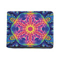 Colorful Psychedelic Kaleidoscope Print Bifold Wallet