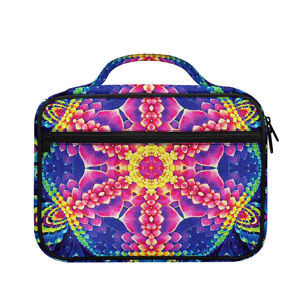 Colorful Psychedelic Kaleidoscope Print Briefcase Bible Bag