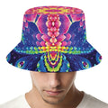 Colorful Psychedelic Kaleidoscope Print Bucket Hat
