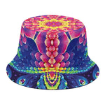 Colorful Psychedelic Kaleidoscope Print Bucket Hat
