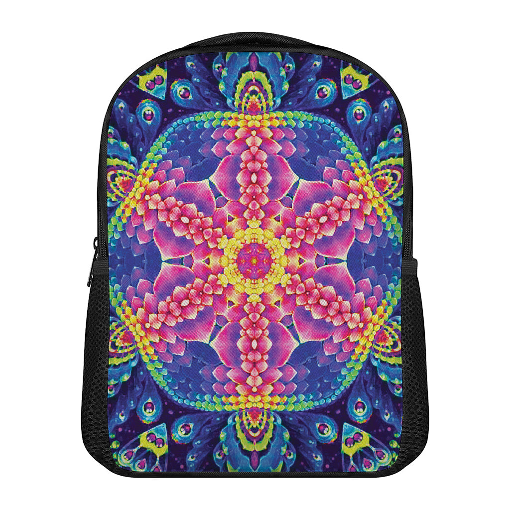 Colorful Psychedelic Kaleidoscope Print Casual Backpack