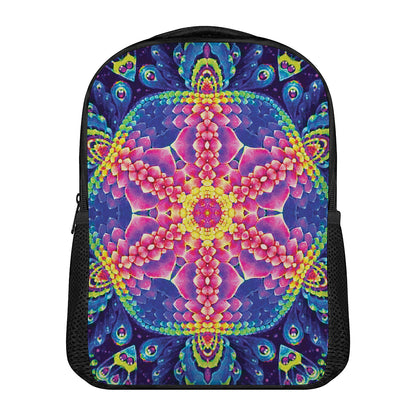 Colorful Psychedelic Kaleidoscope Print Casual Backpack