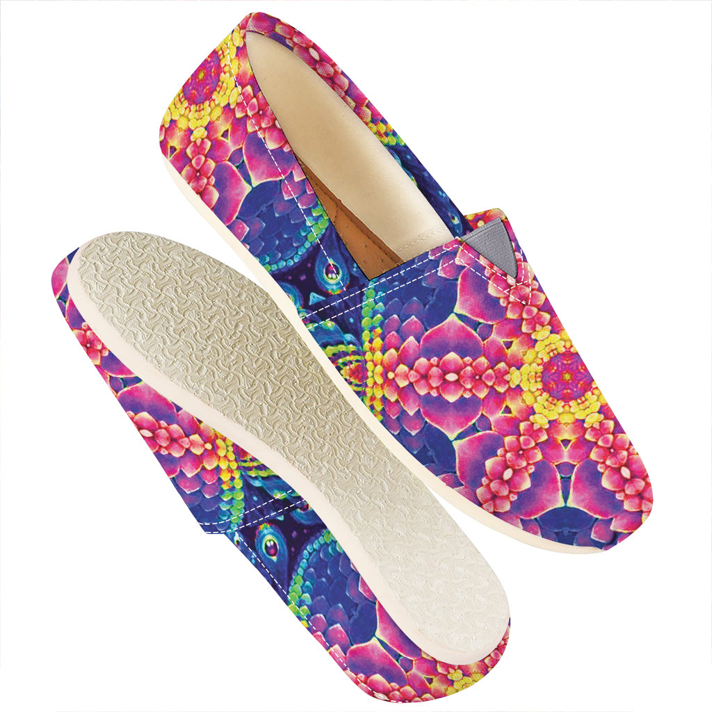 Colorful Psychedelic Kaleidoscope Print Casual Shoes