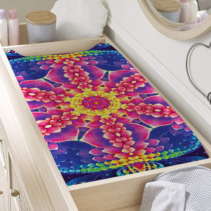 Colorful Psychedelic Kaleidoscope Print Changing Pad Cover