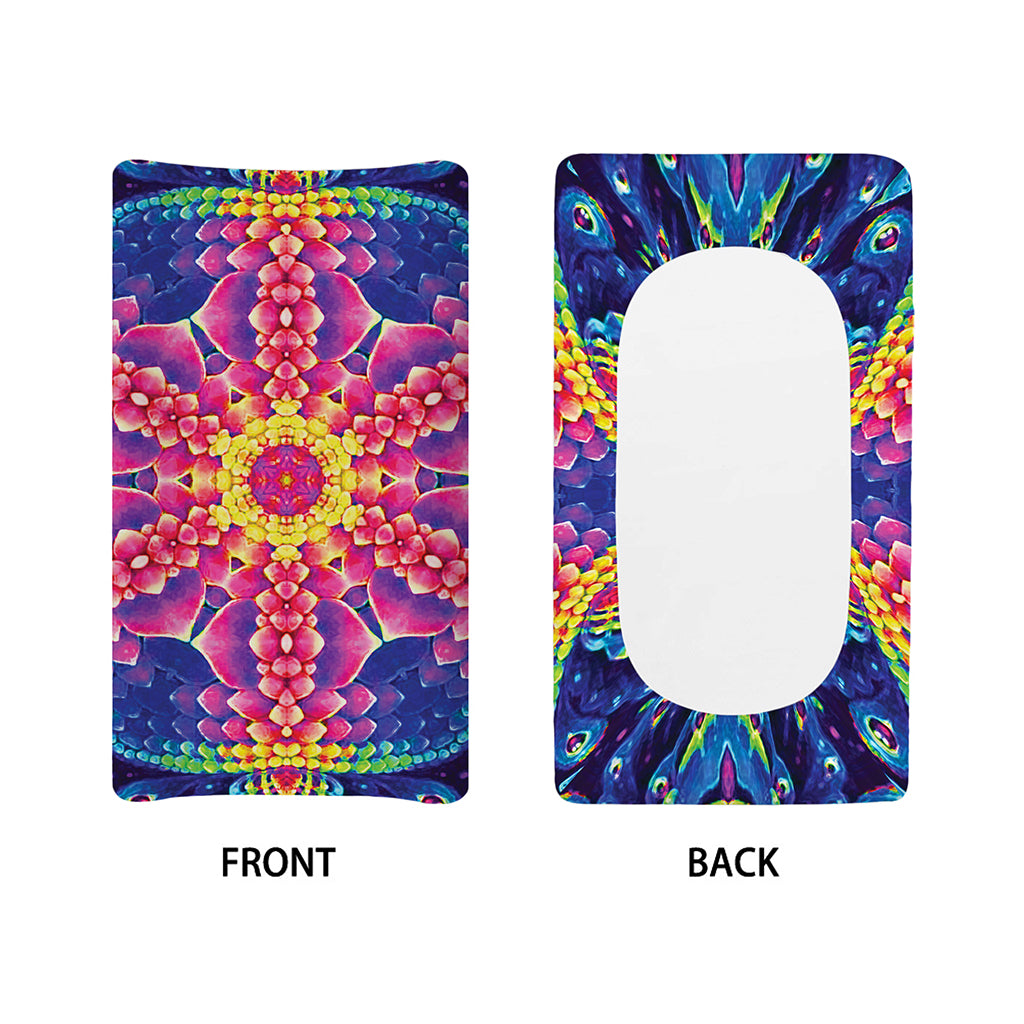 Colorful Psychedelic Kaleidoscope Print Changing Pad Cover