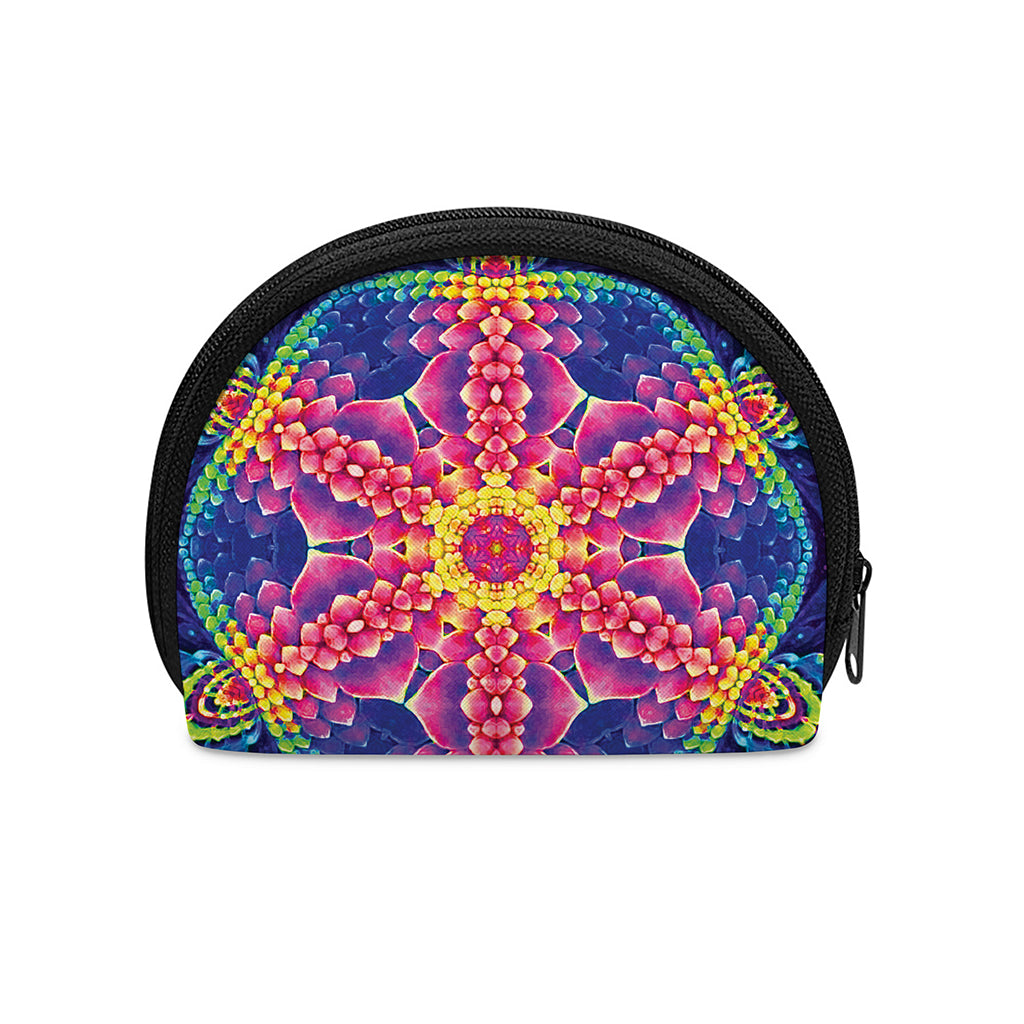 Colorful Psychedelic Kaleidoscope Print Coin Purse