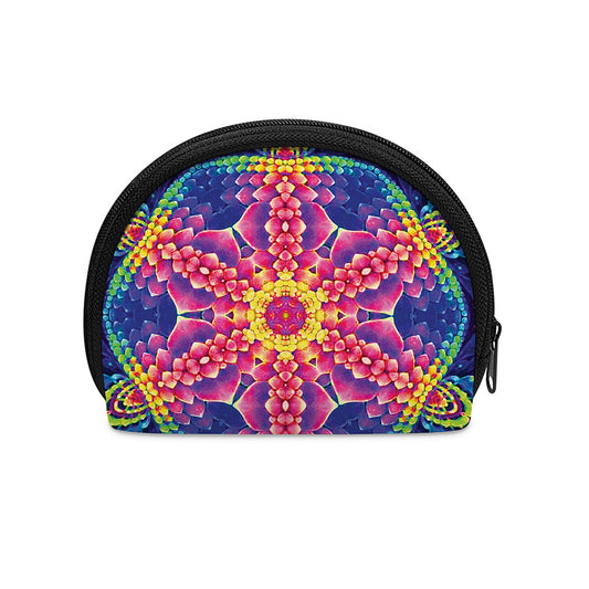 Colorful Psychedelic Kaleidoscope Print Coin Purse
