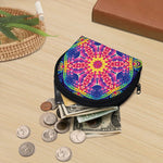 Colorful Psychedelic Kaleidoscope Print Coin Purse