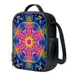 Colorful Psychedelic Kaleidoscope Print Crossbody Lunch Bag