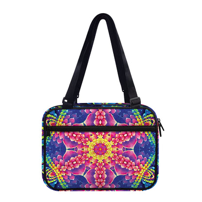 Colorful Psychedelic Kaleidoscope Print Double Strap Bible Bag