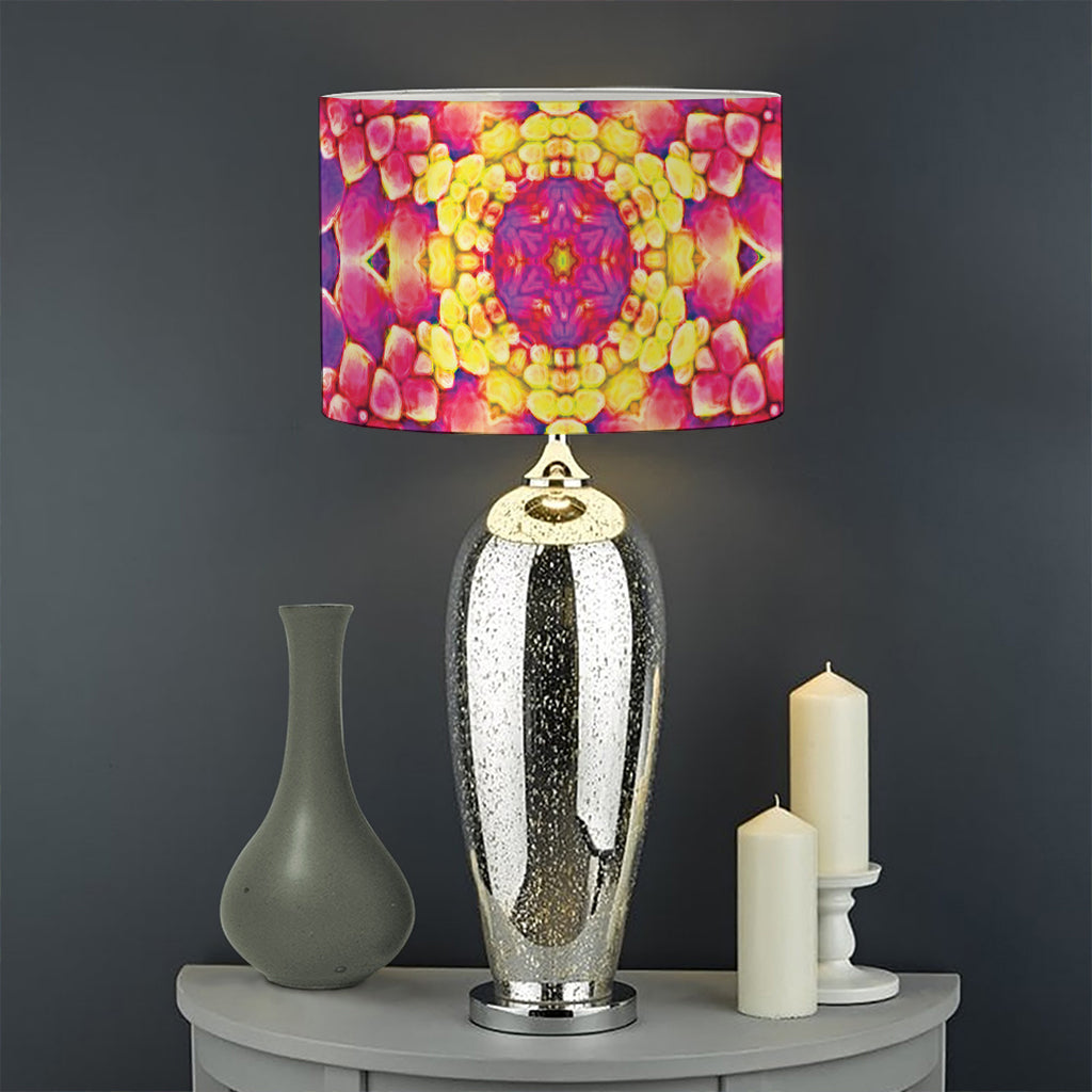 Colorful Psychedelic Kaleidoscope Print Drum Lamp Shade