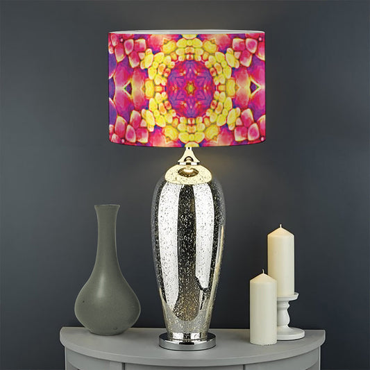 Colorful Psychedelic Kaleidoscope Print Drum Lamp Shade