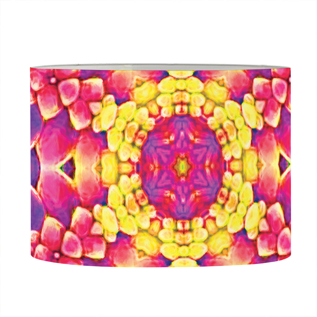 Colorful Psychedelic Kaleidoscope Print Drum Lamp Shade