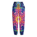 Colorful Psychedelic Kaleidoscope Print Fleece Lined Knit Pants