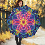 Colorful Psychedelic Kaleidoscope Print Foldable Umbrella