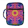 Colorful Psychedelic Kaleidoscope Print Front Pocket Bible Bag