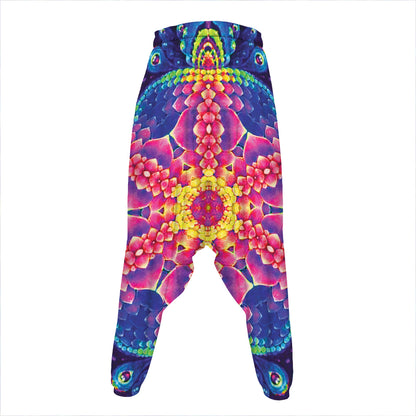 Colorful Psychedelic Kaleidoscope Print Hammer Pants