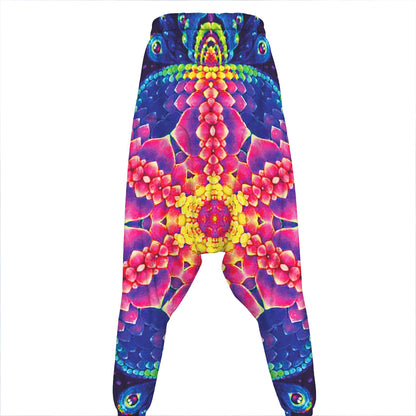 Colorful Psychedelic Kaleidoscope Print Hammer Pants