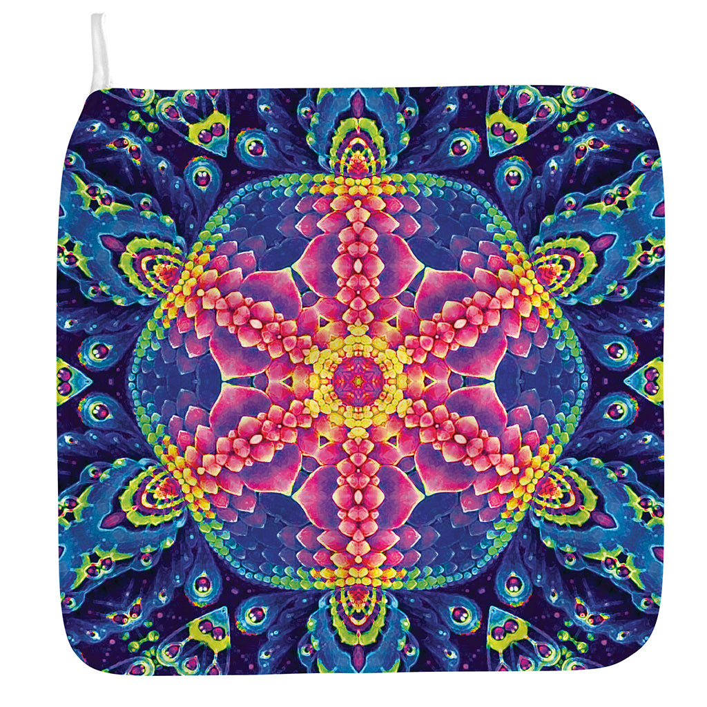 Colorful Psychedelic Kaleidoscope Print Hand Towel