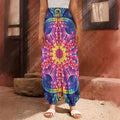 Colorful Psychedelic Kaleidoscope Print Harem Pants