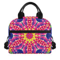 Colorful Psychedelic Kaleidoscope Print Insulated Lunch Bag