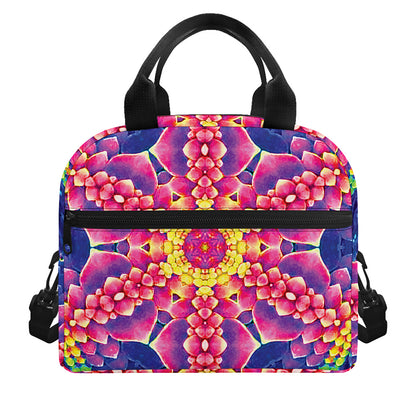 Colorful Psychedelic Kaleidoscope Print Insulated Lunch Bag