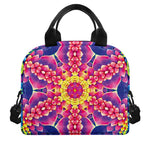 Colorful Psychedelic Kaleidoscope Print Insulated Lunch Bag