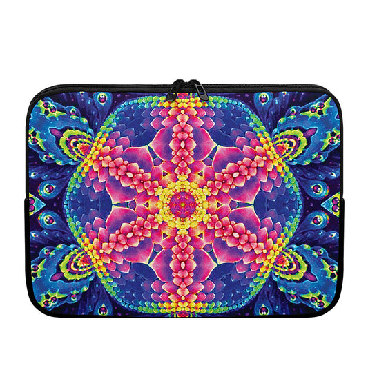 Colorful Psychedelic Kaleidoscope Print Laptop Sleeve