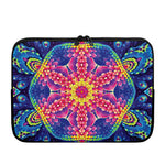 Colorful Psychedelic Kaleidoscope Print Laptop Sleeve