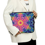 Colorful Psychedelic Kaleidoscope Print Laptop Sleeve