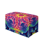 Colorful Psychedelic Kaleidoscope Print Leather Tissue Box Cover