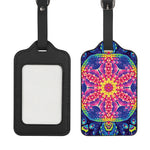 Colorful Psychedelic Kaleidoscope Print Luggage Tag