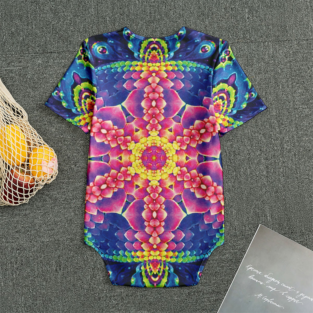 Colorful Psychedelic Kaleidoscope Print Men's Bodysuit