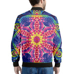 Colorful Psychedelic Kaleidoscope Print Men's Bomber Jacket