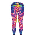 Colorful Psychedelic Kaleidoscope Print Men's Leggings