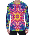 Colorful Psychedelic Kaleidoscope Print Men's Long Sleeve T-Shirt