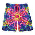 Colorful Psychedelic Kaleidoscope Print Men's Swim Trunks