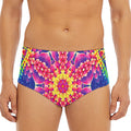 Colorful Psychedelic Kaleidoscope Print Men's Triangle Swim Briefs