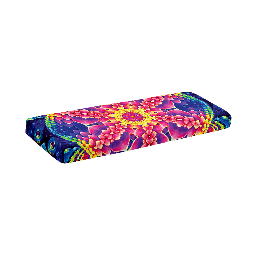 Colorful Psychedelic Kaleidoscope Print Piano Keyboard Cover