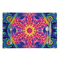Colorful Psychedelic Kaleidoscope Print Placemat