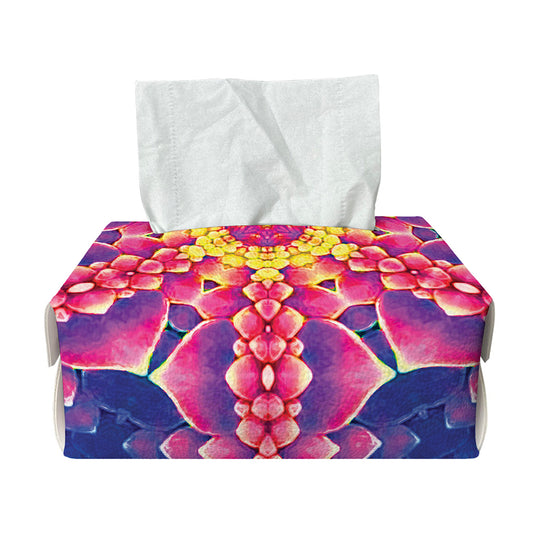Colorful Psychedelic Kaleidoscope Print Rectangle Tissue Box Cover