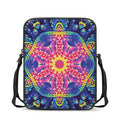 Colorful Psychedelic Kaleidoscope Print Rectangular Crossbody Bag