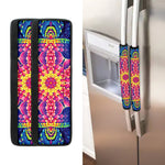 Colorful Psychedelic Kaleidoscope Print Refrigerator Handle Covers