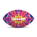 Colorful Psychedelic Kaleidoscope Print Rugby Ball