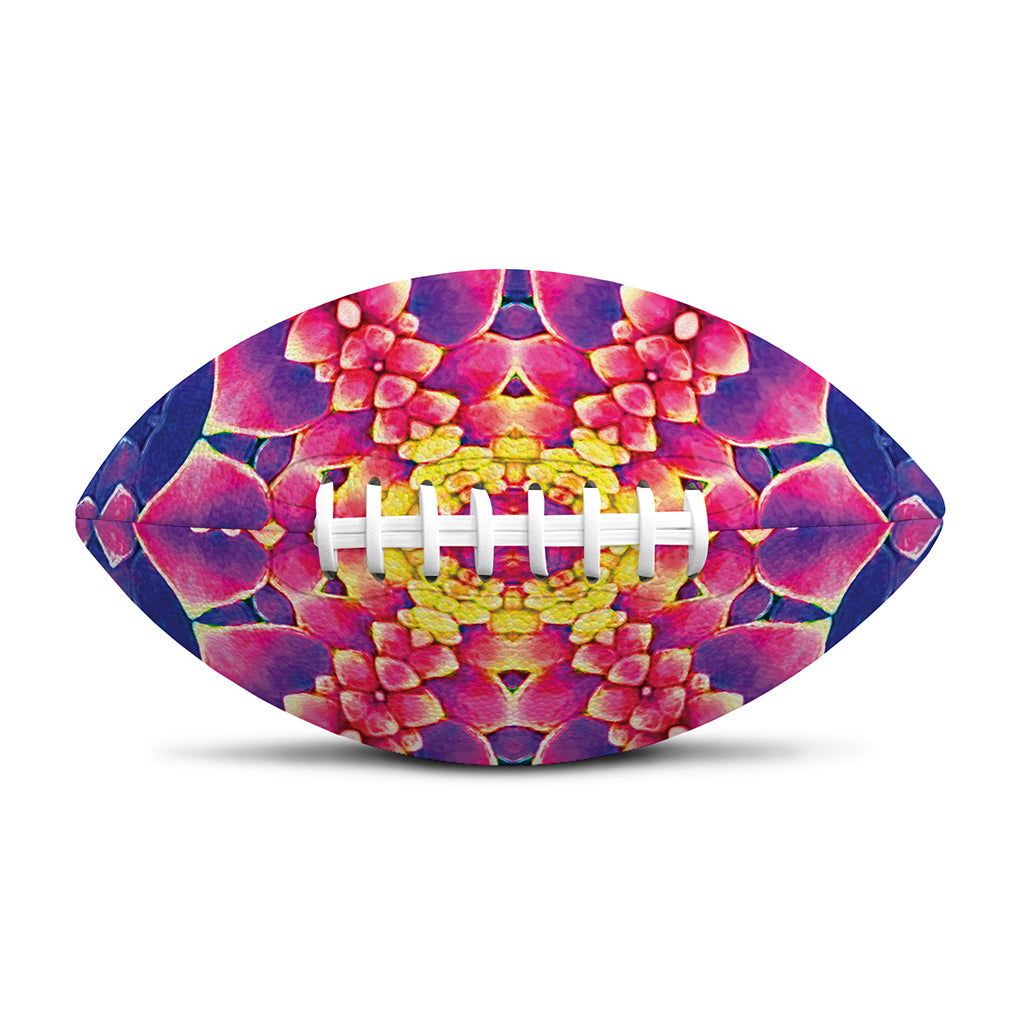 Colorful Psychedelic Kaleidoscope Print Rugby Ball