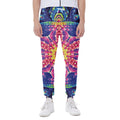 Colorful Psychedelic Kaleidoscope Print Joggers