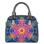 Colorful Psychedelic Kaleidoscope Print Shoulder Handbag